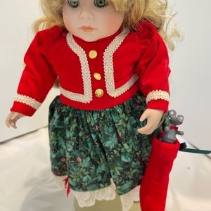 Carol Anne Goebel Bette Ball Vintage Poreclain Doll “Merry” Christmas Doll